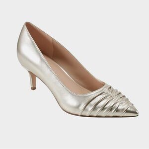 Marc Fisher LTD Women's PARIA Pump, Gold Leather 710, 9 M